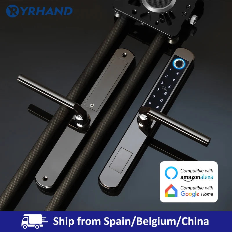 Waterproof stainless steel biometric lock with fingerprint sensor