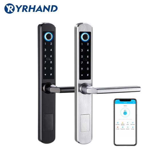 Waterproof stainless steel biometric lock with fingerprint sensor
