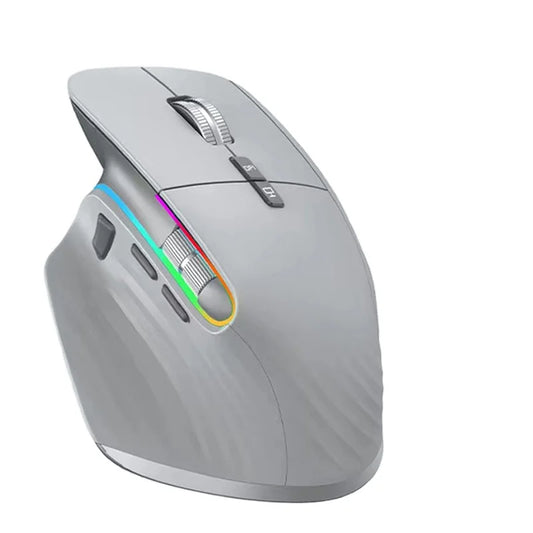 Wireless Optical Mouse for Right-Handed Gamers Portable USB BT 5.0 2.4G Interface Multi-Device Compatibility Vertical Stock!