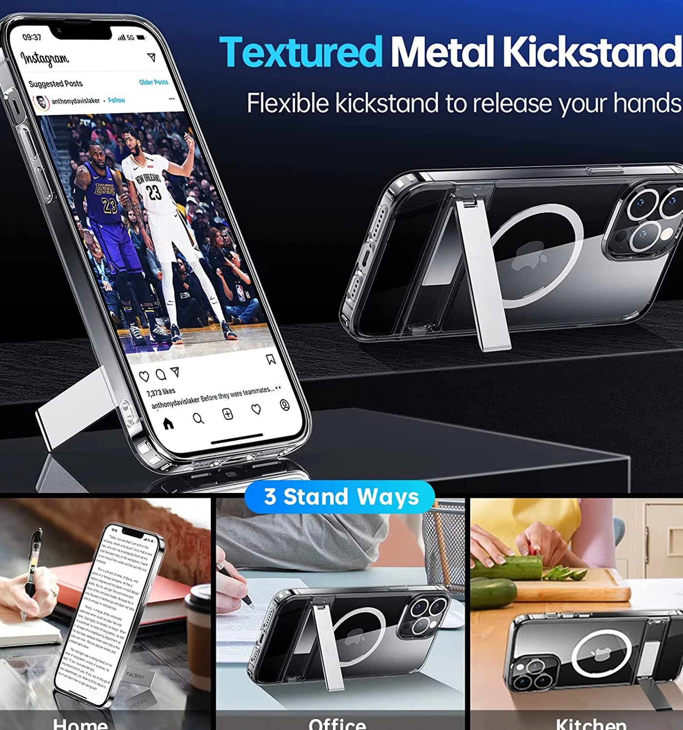 Clear Magnetic Case with Stand