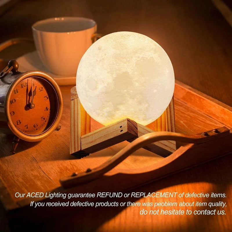 The Satellite on Your Table: Illuminate Your Night with the 3D Moon Lamp