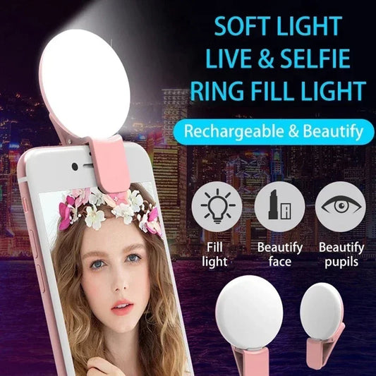 Portable LED ring light