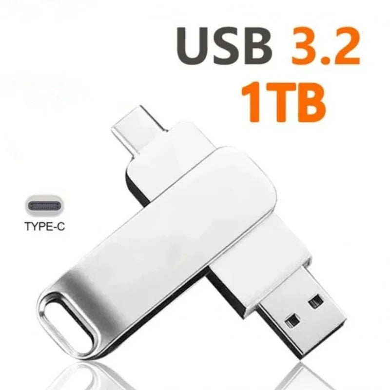 16TB Flash Drives USB 3.2 High Speed USB Transfer Metal Pendrive Memory Card Pendrive Flash Disk Memoria Waterproof Stick