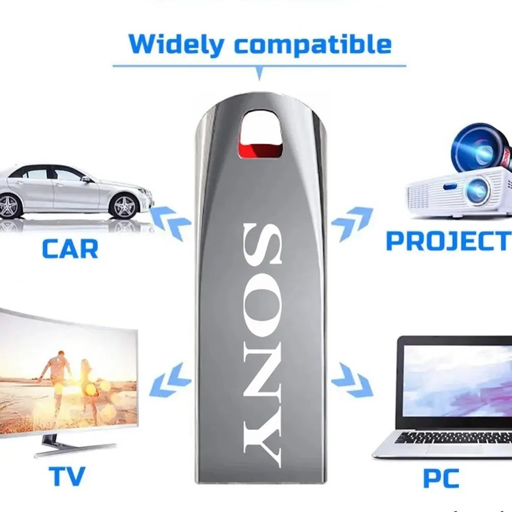 SONY Original 2TB Usb3.0 Flash Drives High Speed Metal Pendrive 1TB 32GB Portable Usb Drive Waterproof Memoria Usb Flash Disk