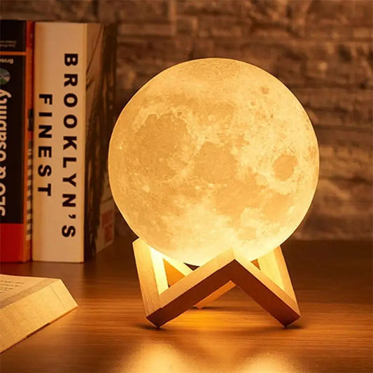 The Satellite on Your Table: Illuminate Your Night with the 3D Moon Lamp