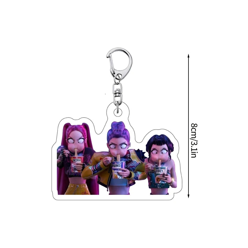 K-pop Demon Hunter keychains