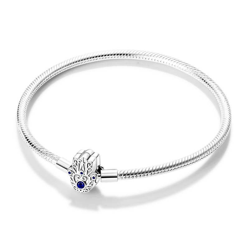 925 Sterling Silver Bracelets 17-20CM Original Leaf Clover Butterfly Heart Bracelet Fit DIY Charms Beads Fashion Women Jewelry