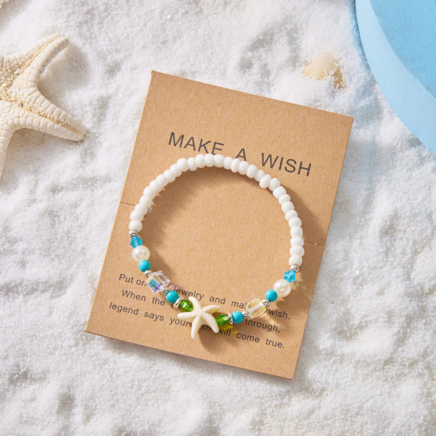 Simple Handmade Braided Shell Bracelets for Women Bohemian Starfish Turtle Adjustable Bracelets Friendship Beach Holiday Jewelry