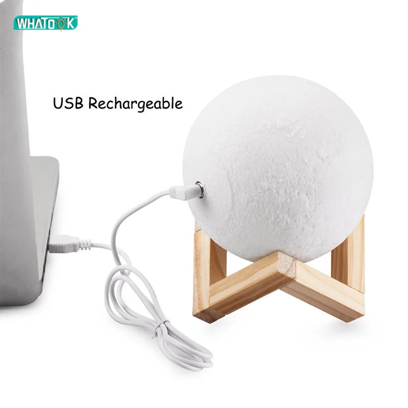 The Satellite on Your Table: Illuminate Your Night with the 3D Moon Lamp