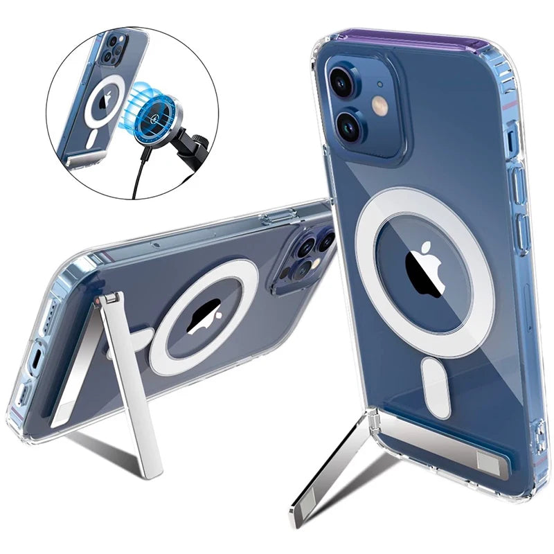 Clear Magnetic Case with Stand