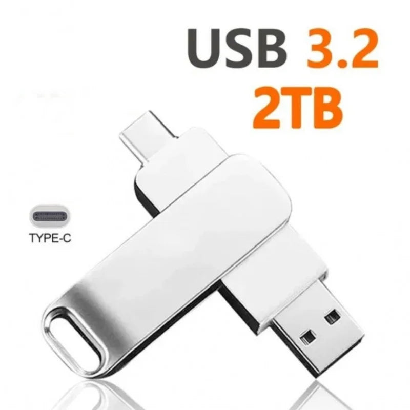16TB Flash Drives USB 3.2 High Speed USB Transfer Metal Pendrive Memory Card Pendrive Flash Disk Memoria Waterproof Stick