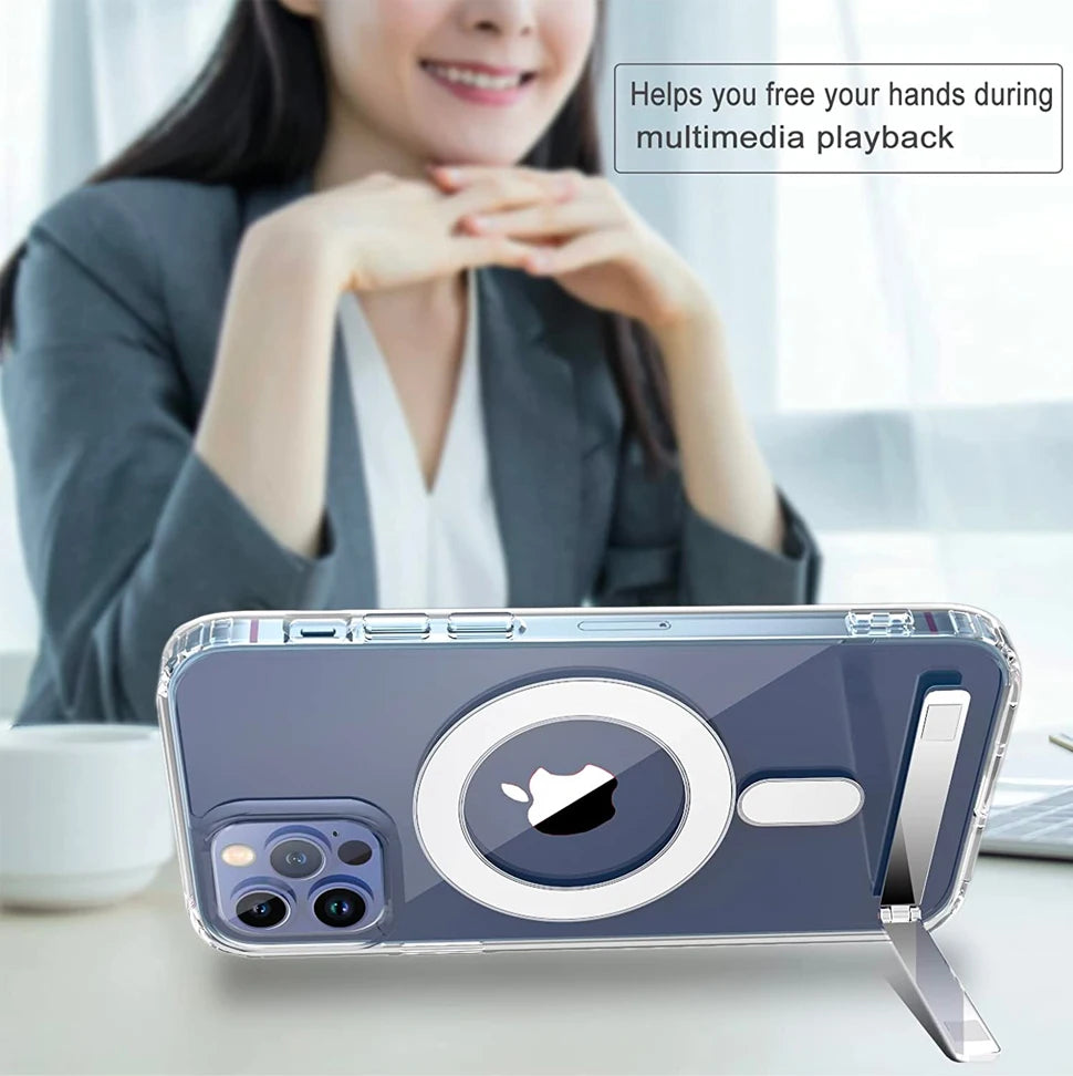 Clear Magnetic Case with Stand