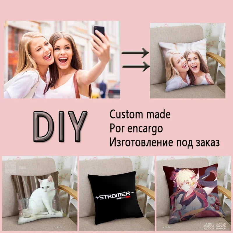 DIY Photo Custom Design Print Anime Dakimakura Pillow Case Soft Customized Cushion Cover Rectangulart Pillowcase Dropshipping