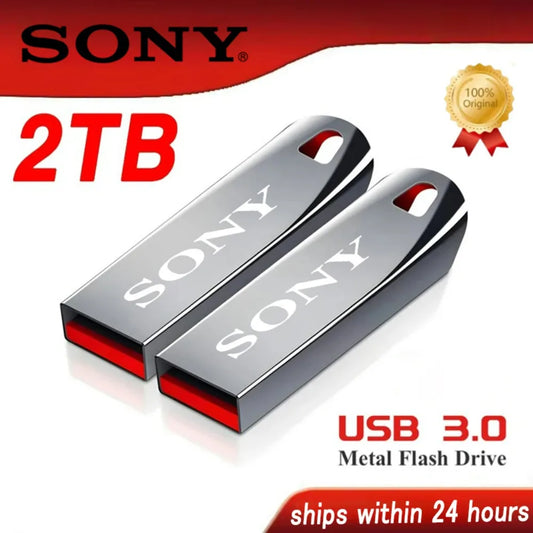 SONY Original 2TB Usb3.0 Flash Drives High Speed Metal Pendrive 1TB 32GB Portable Usb Drive Waterproof Memoria Usb Flash Disk