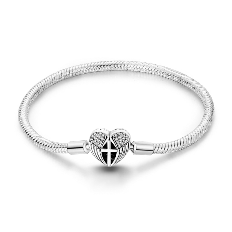 925 Sterling Silver Bracelets 17-20CM Original Leaf Clover Butterfly Heart Bracelet Fit DIY Charms Beads Fashion Women Jewelry