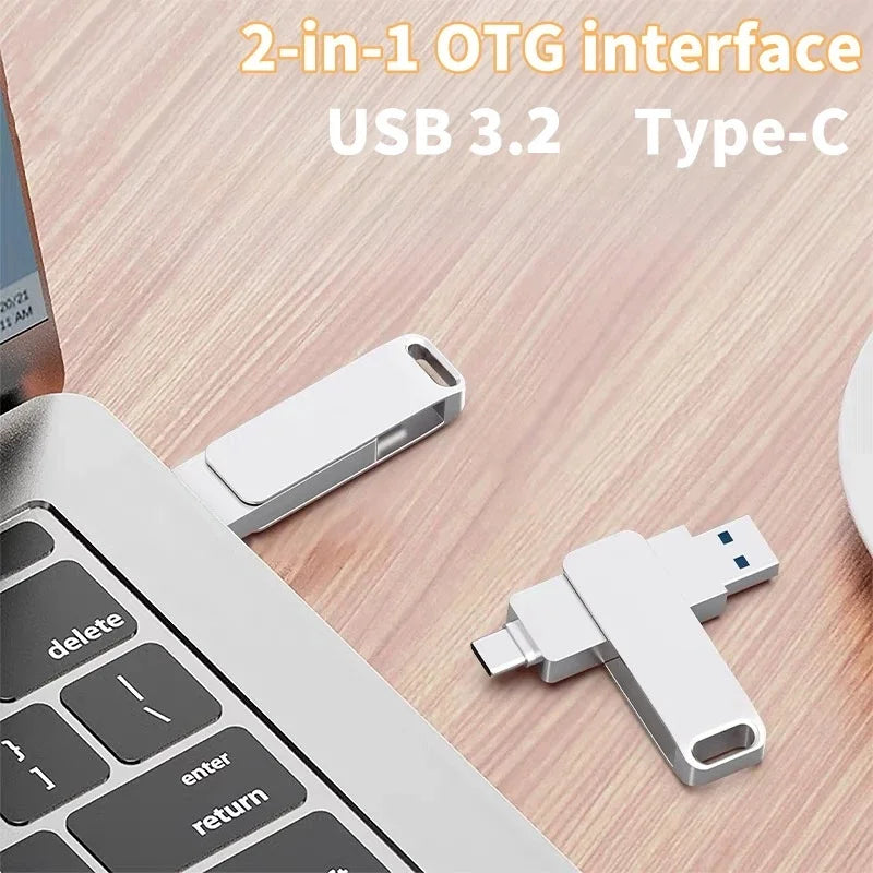16TB Flash Drives USB 3.2 High Speed USB Transfer Metal Pendrive Memory Card Pendrive Flash Disk Memoria Waterproof Stick