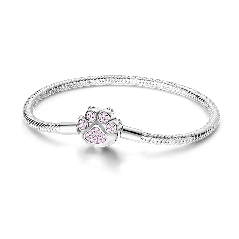 925 Sterling Silver Bracelets 17-20CM Original Leaf Clover Butterfly Heart Bracelet Fit DIY Charms Beads Fashion Women Jewelry