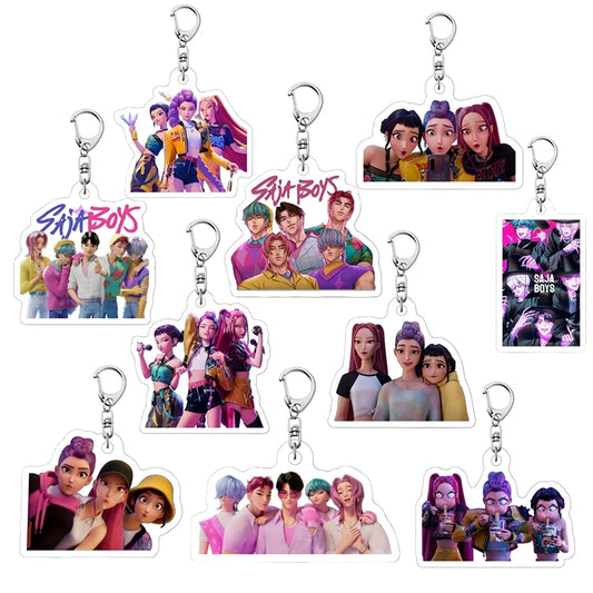 K-pop Demon Hunter keychains