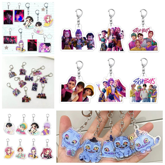K-pop Demon Hunter keychains