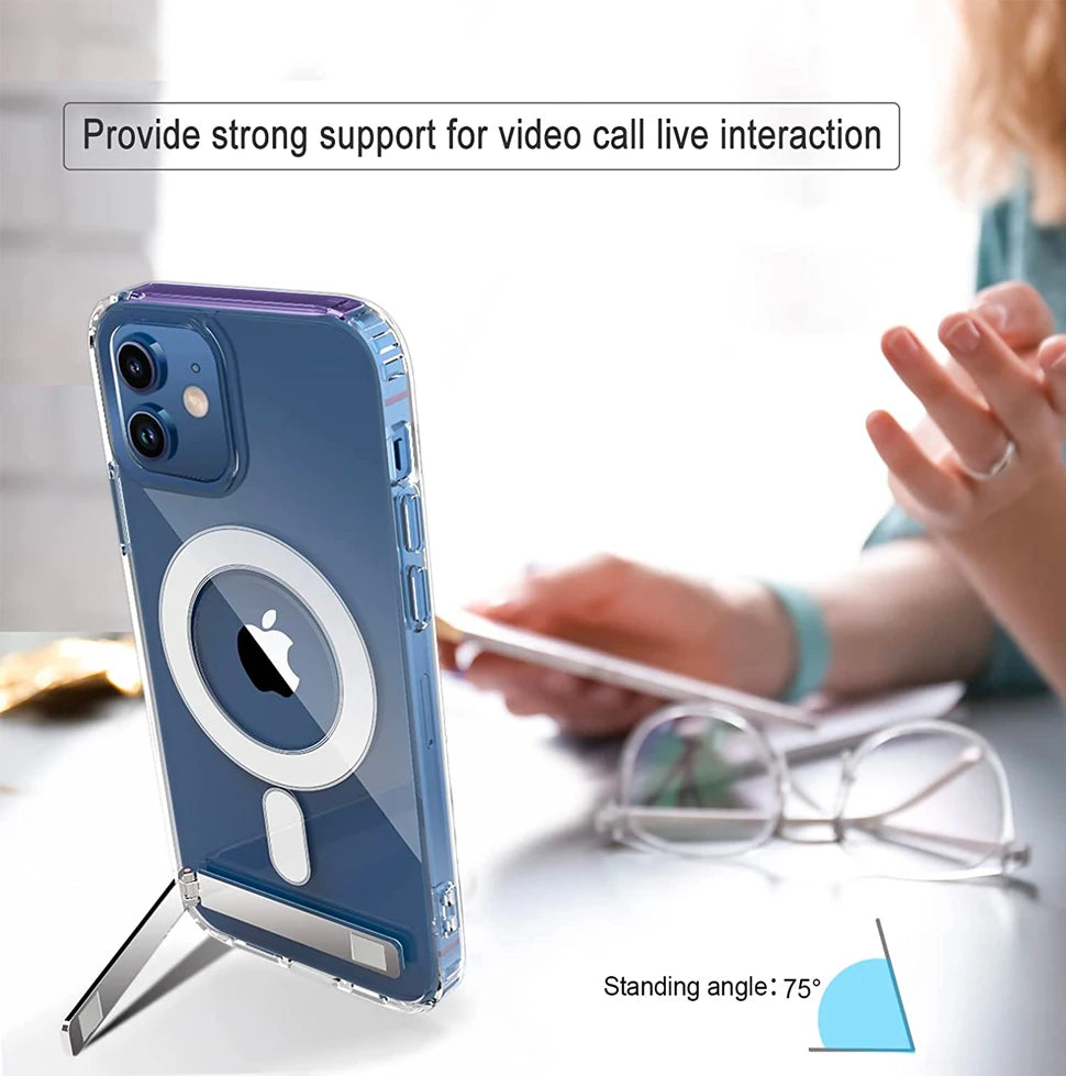 Clear Magnetic Case with Stand
